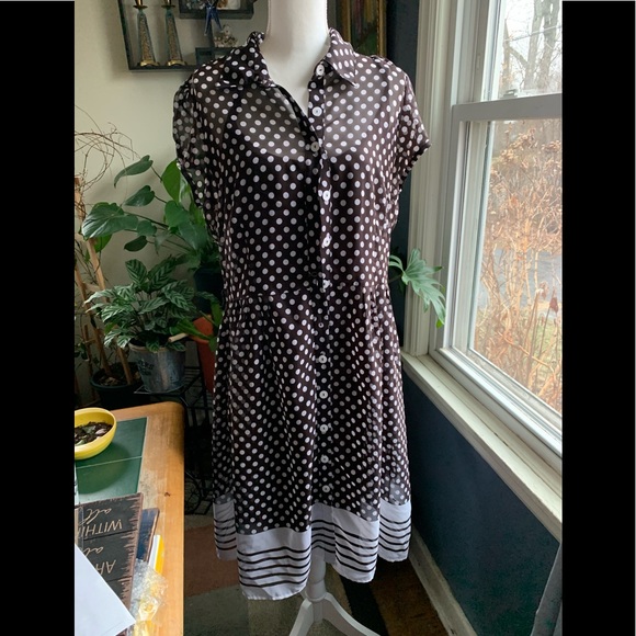 Dress Barn Dresses & Skirts - 3/$25🌟🌟🌟Dress barn sheer polka dot dress